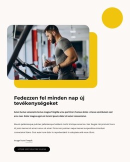 Fedezzen Fel Új Tevékenységeket Minden Nap - HTML-Sablon Letöltése