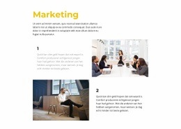 Marketing Richting - Sjablonen Website-Ontwerp