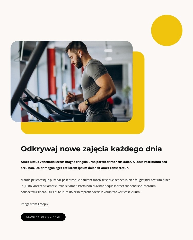 Odkrywaj nowe aktywności każdego dnia Kreator witryn internetowych HTML