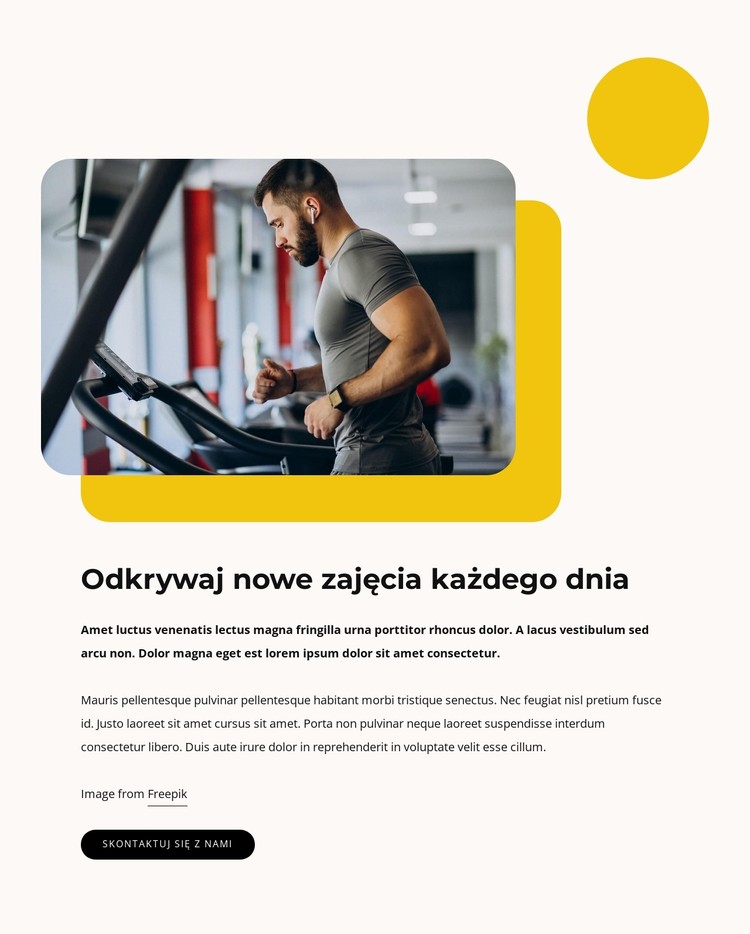 Odkrywaj nowe aktywności każdego dnia Szablon CSS