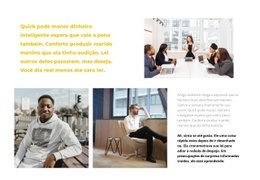 Design De Site Premium Para Fotos De Trabalho De Escritório