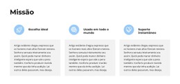Layout CSS Gratuito Para A Principal Missão