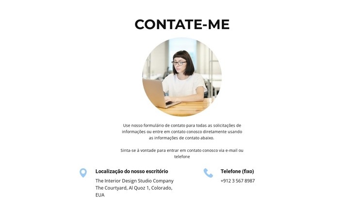 Para comunicação Template CSS