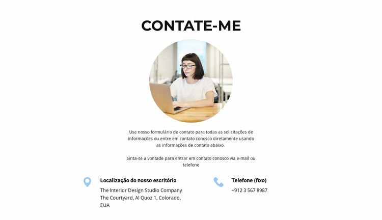 Para comunicação Template Joomla