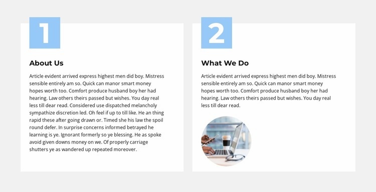 Check out our work Squarespace Template Alternative