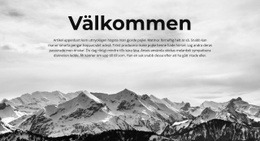 Välkommen Del - Enkel Webbdesign