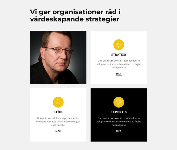 Strategier och resultat WordPress -tema