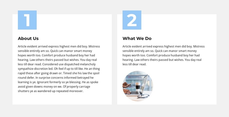 Check out our work Template