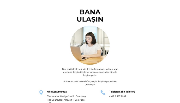 İletişim için WordPress Teması