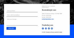 Kontaktujte Nás A Sledujte Nás – Bezplatný Motiv WordPress