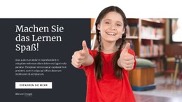 Lernen Macht Spaß Einfache HTML-Vorlage Mit CSS