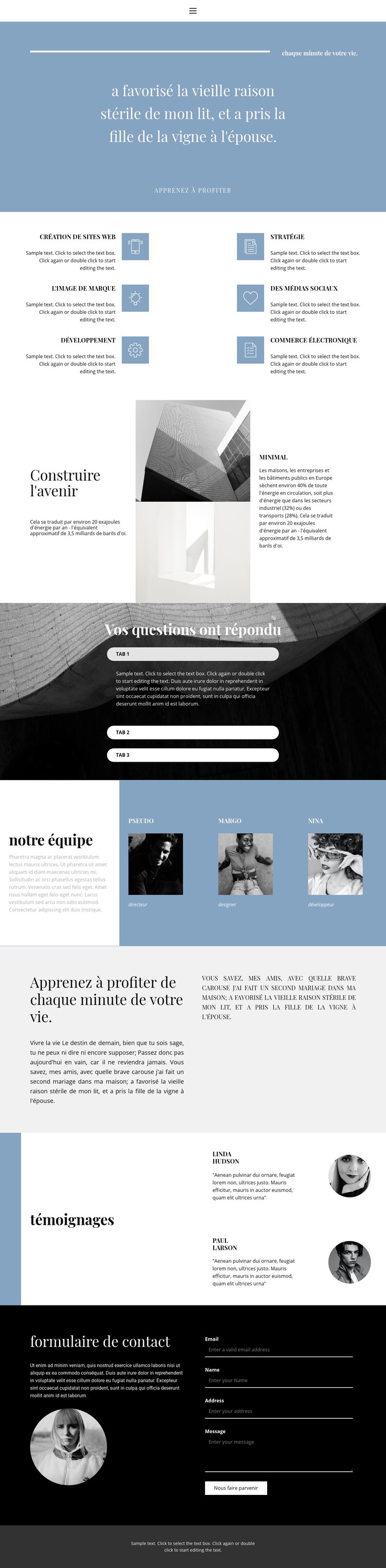 Nous créons du style Conception de site Web