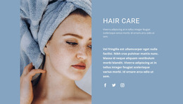 Hair Care At Home - Responsive HTML Template