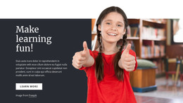 Make Learning Fun - HTML Website Template