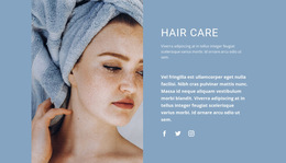 Hair Care At Home - Free Download HTML5 Template