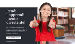 Rendi L'Apprendimento Divertente Modello HTML Di Base Con CSS