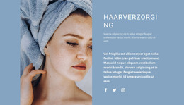 Haarverzorging Thuis - Responsieve HTML-Sjabloon