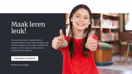 Maak Leren Leuk - Mockup Voor Functionaliteit Website