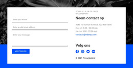 Neem Contact Met Ons Op En Volg Ons