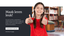 Maak Leren Leuk - Eenvoudig Websitesjabloon