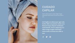 Cuidado Do Cabelo Em Casa - Modelo HTML Responsivo