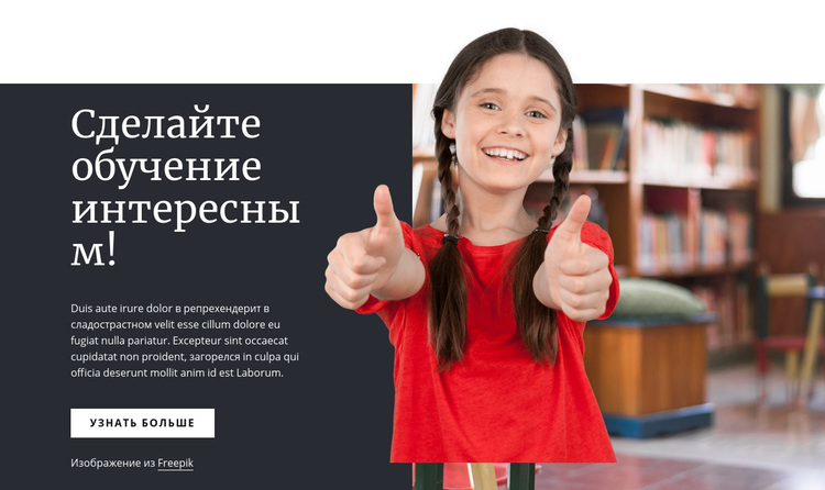 Сделайте обучение интересным WordPress тема