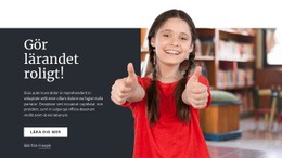 Gör Lärandet Roligt - HTML-Sidmall