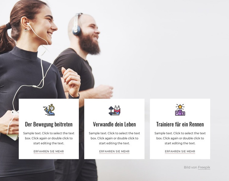 Wähle ein Ziel und gründe eine Gruppe Website Builder-Vorlagen