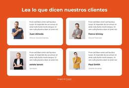 Testimonios De Clientes Con 2 Columnas