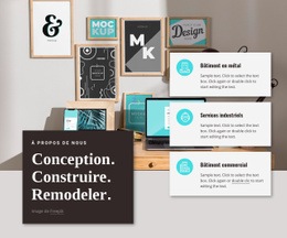 Créer Des Innovations - Modèle Professionnel Personnalisable D'Une Page