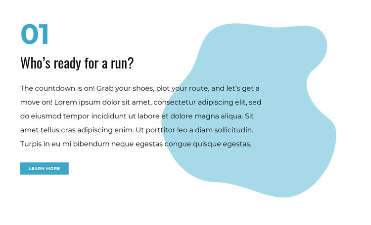 Run to achieve your fitness goal HTML5 Template