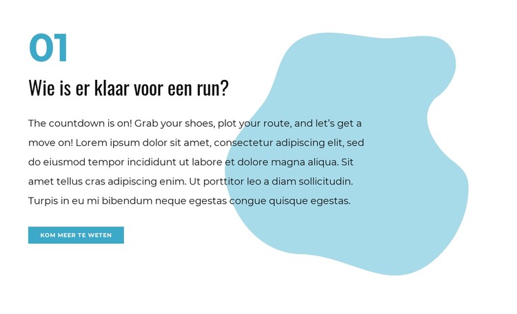 Ren om je fitnessdoel te bereiken CSS-sjabloon