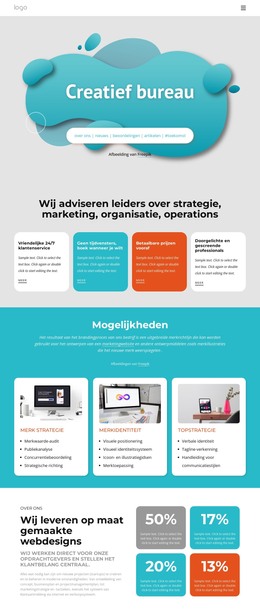 Originele Ontwerpstudio - HTML-Paginasjabloon