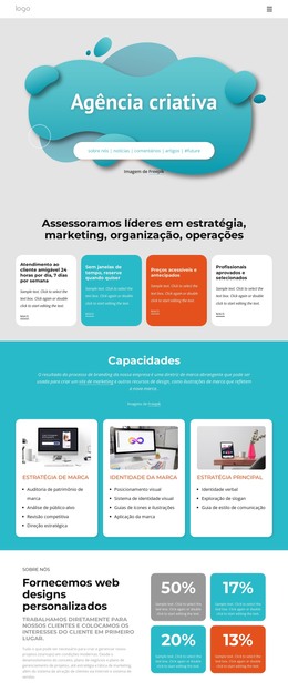 Estúdio De Design Original - Modelo De Página HTML