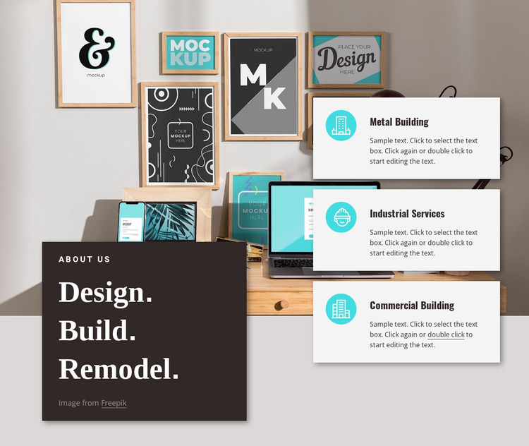 Create innovations Website Mockup