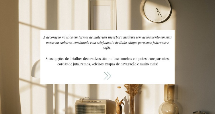 Elegância no interior Construtor de sites HTML