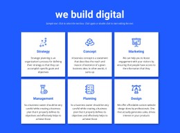 Responsive HTML5 For We Build Digital Projects