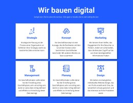 Responsive HTML5 Für Wir Bauen Digitale Projekte