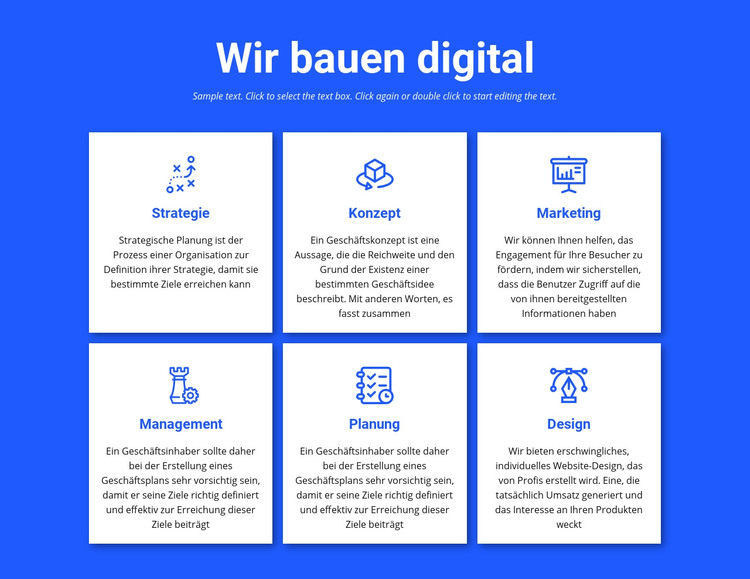 Wir bauen digitale Projekte HTML-Vorlage