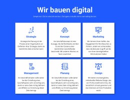 Wir Bauen Digitale Projekte - Kostenlose Zielseite, Vorlage HTML5