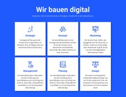 Produkt-Zielseite Für Wir Bauen Digitale Projekte