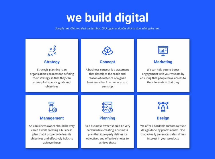 We build digital projects Elementor Template Alternative