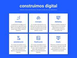 Página De Inicio Del Producto Para Construimos Proyectos Digitales