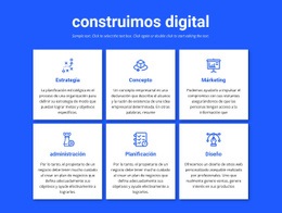 Construimos Proyectos Digitales - Página De Destino Gratuita, Plantilla HTML5