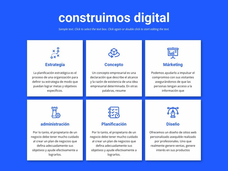 Construimos proyectos digitales Plantilla HTML5