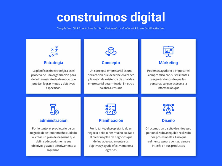 Construimos proyectos digitales Plantilla Joomla