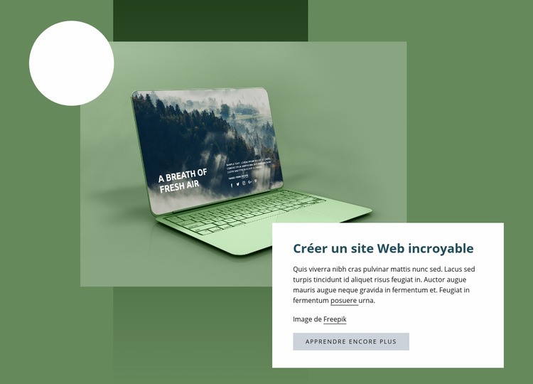 Créez un site Web incroyable Modèles de constructeur de sites Web