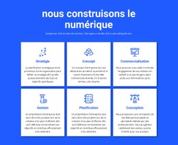 Nous Construisons Des Projets Numériques - Maquette De Site Web Simple