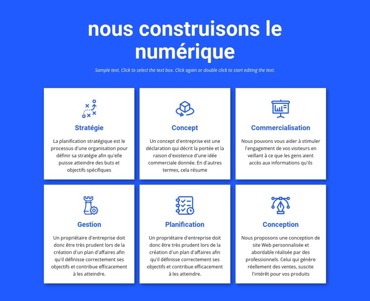 Nous construisons des projets numériques Modèle CSS