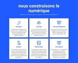 Page De Destination Du Produit Pour Nous Construisons Des Projets Numériques